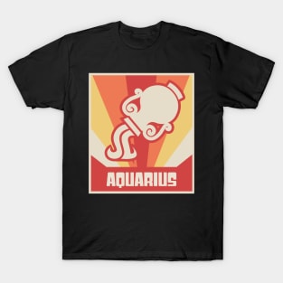 Aquarius – Vintage Astrology Sign T-Shirt